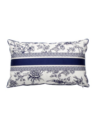 Christian Dior Jardin Botanique Rectangular Throw Pillow