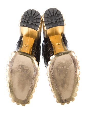 Christian Dior Patent Leather Combat Boots