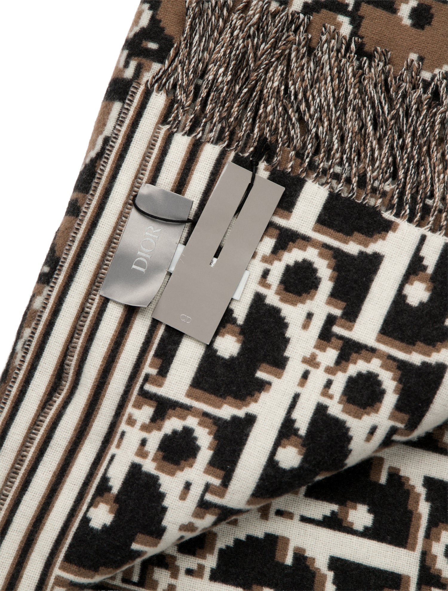 Christian Dior Oblique Plaid Throw Blanket