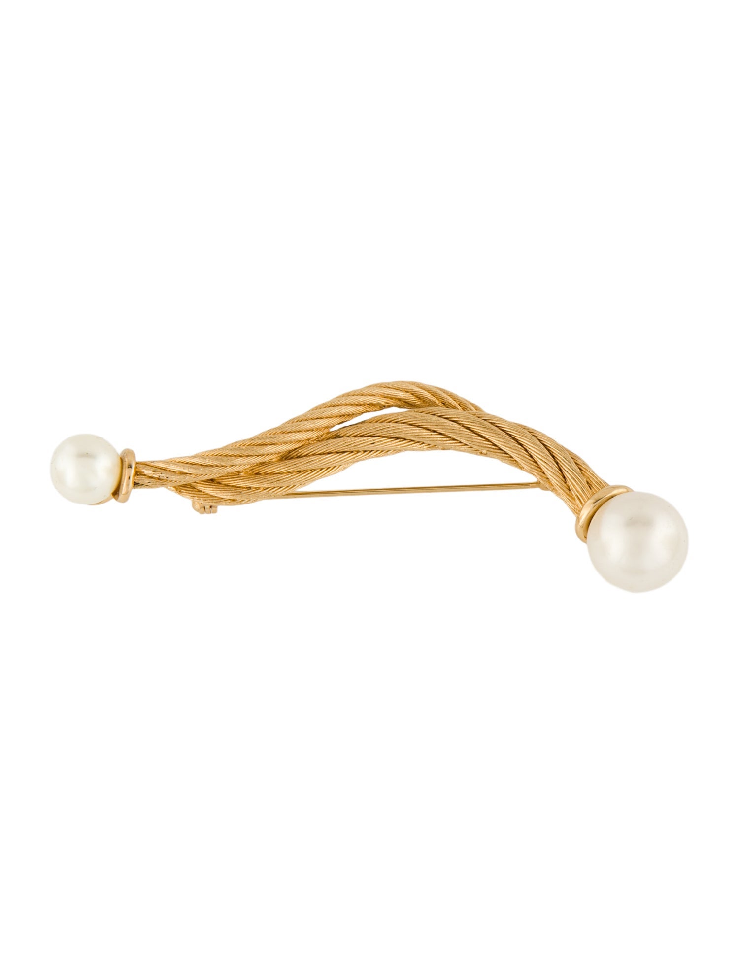Christian Dior Vintage Faux Pearl Brooch