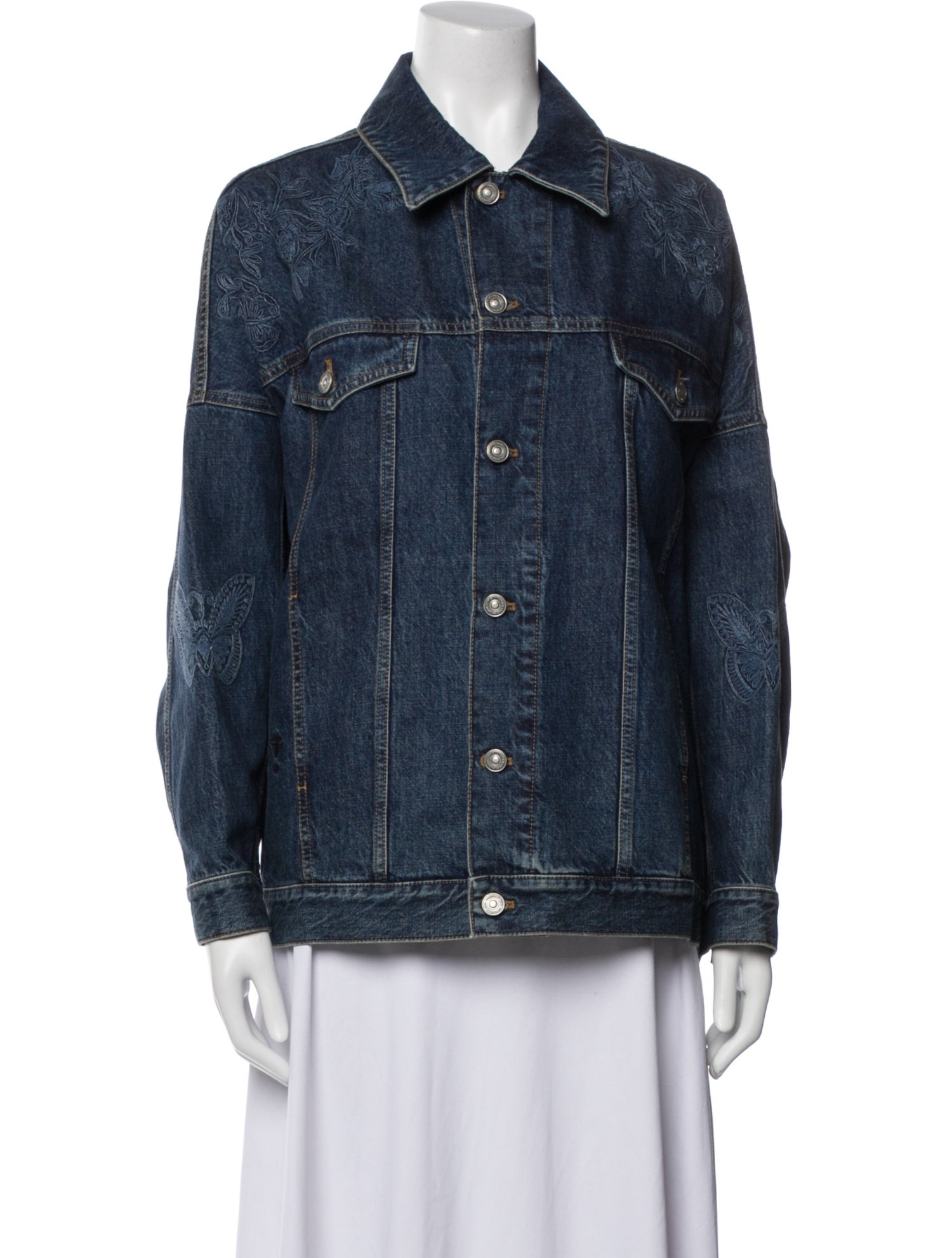 Christian Dior 2024 Floral Denim Denim Jacket