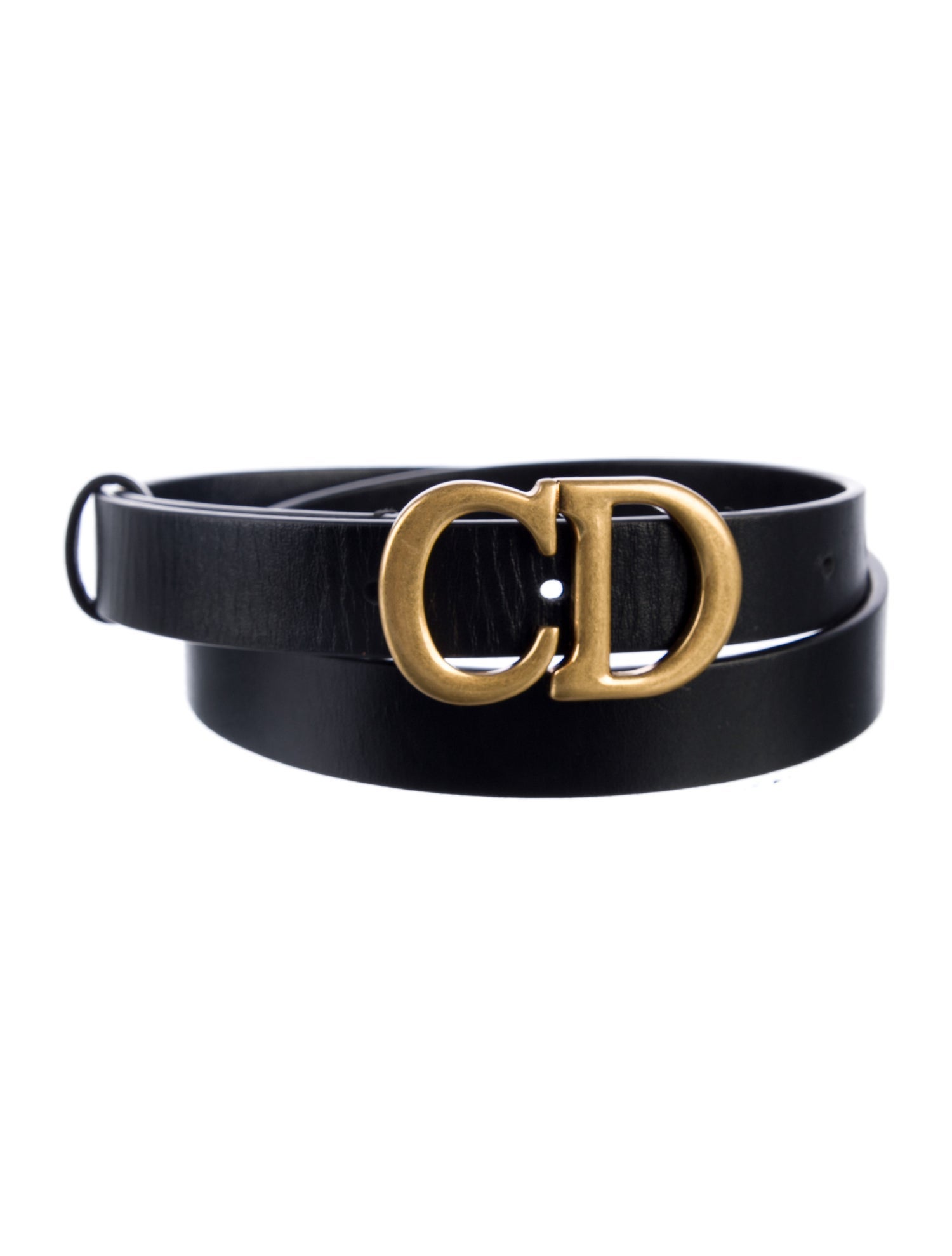 Christian Dior Skinny Leather Belt