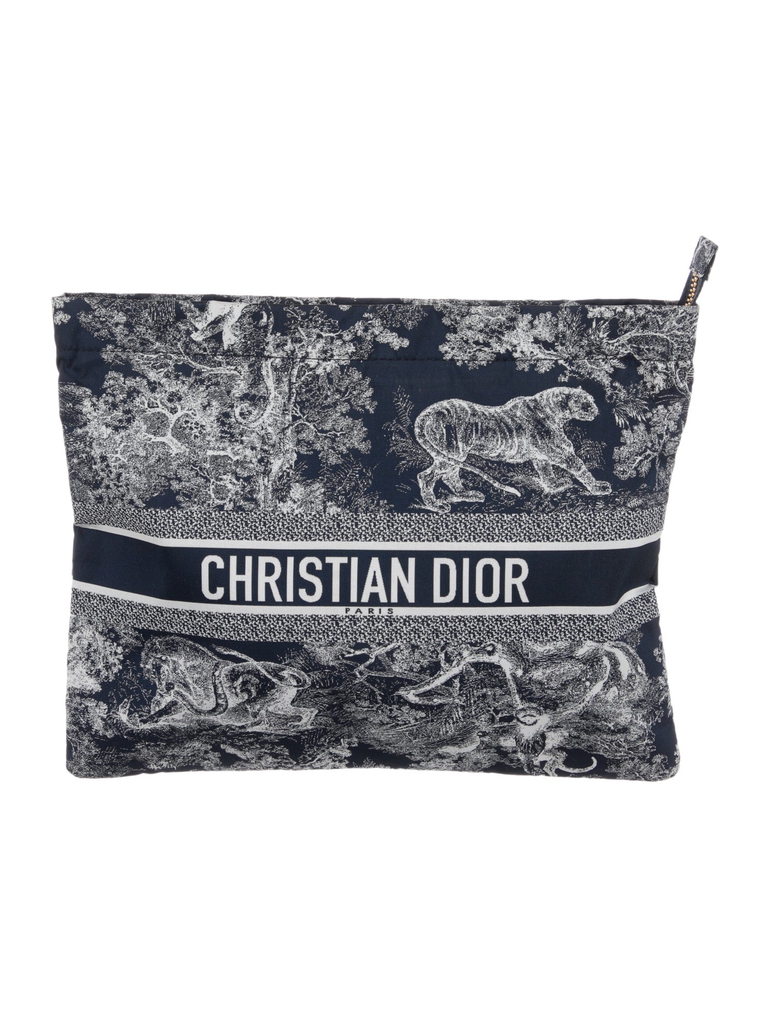 Christian Dior Nylon Patterned Travel Pouch