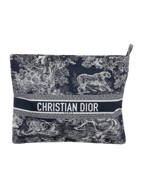 Christian Dior Nylon Patterned Travel Pouch