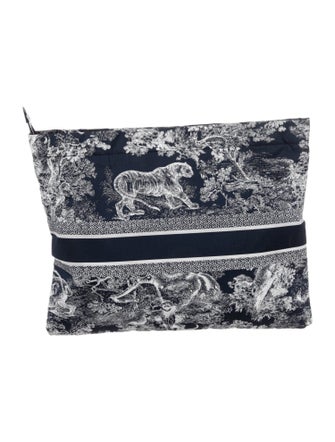 Christian Dior Nylon Patterned Travel Pouch