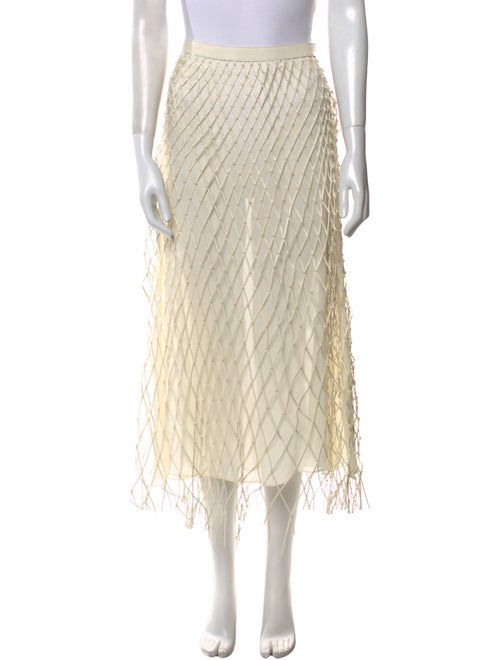 Christian Dior Leather Midi Length Skirt