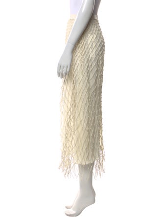 Christian Dior Leather Midi Length Skirt