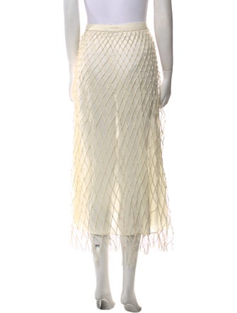 Christian Dior Leather Midi Length Skirt