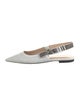 Christian Dior Canvas Slingback Flats