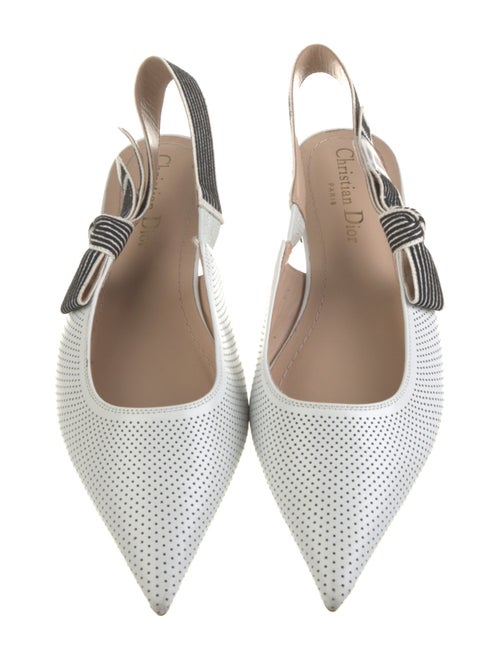 Christian Dior Canvas Slingback Flats
