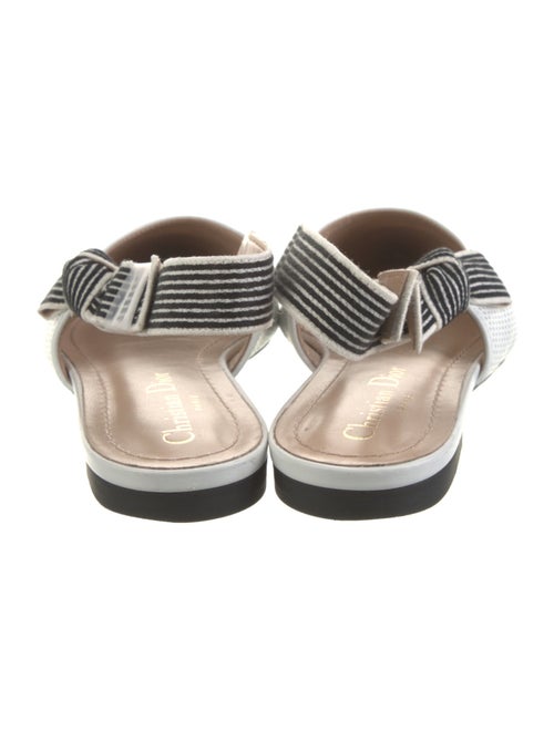 Christian Dior Canvas Slingback Flats