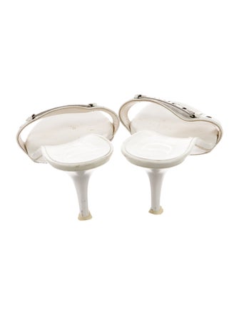 Christian Dior Diorissimo Pattern Leather Slides