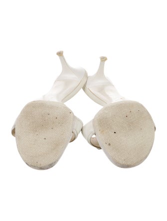 Christian Dior Diorissimo Pattern Leather Slides