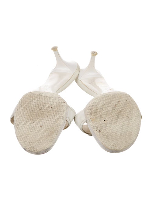 Christian Dior Diorissimo Pattern Leather Slides