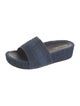 Christian Dior Denim Printed Slides