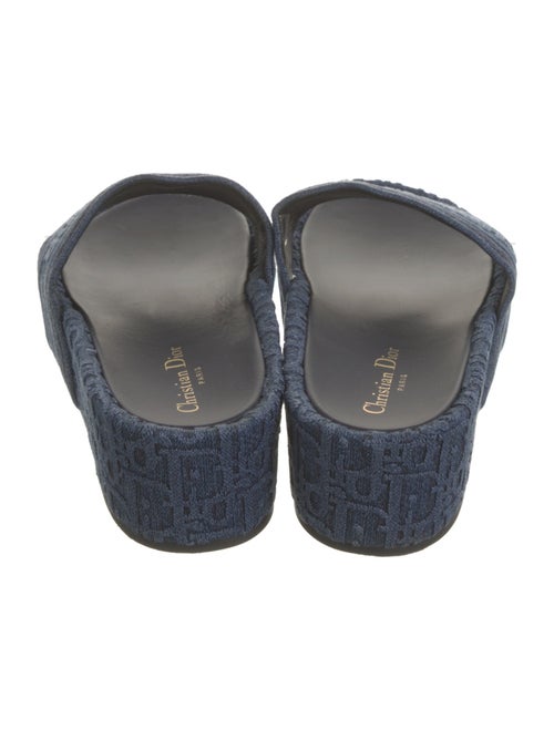 Christian Dior Denim Printed Slides