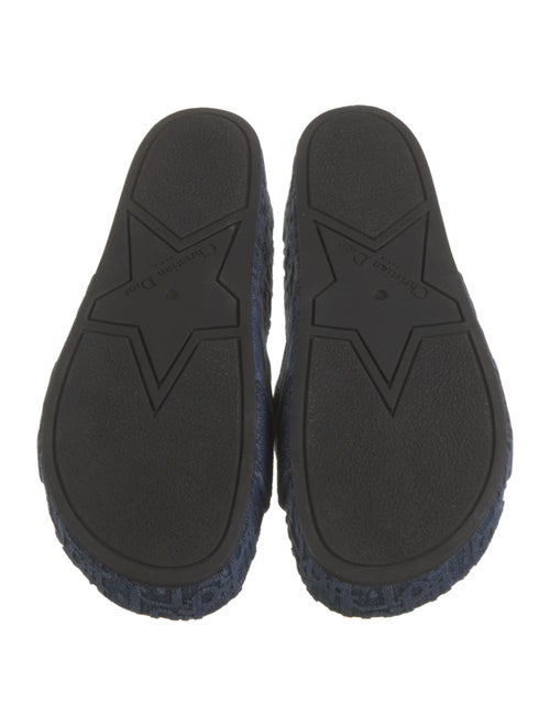 Christian Dior Denim Printed Slides