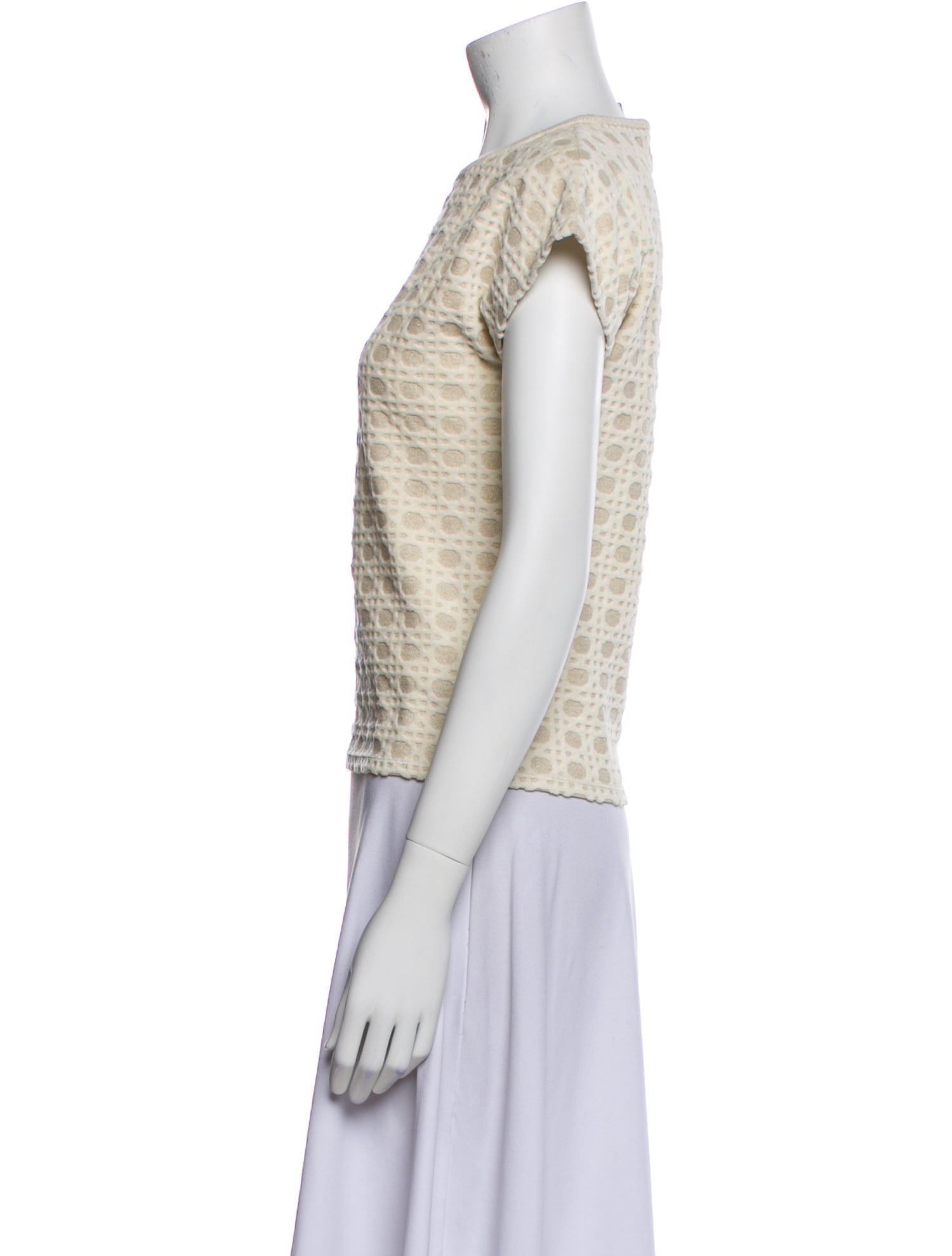 Christian Dior Girls Neutral Pattern Top