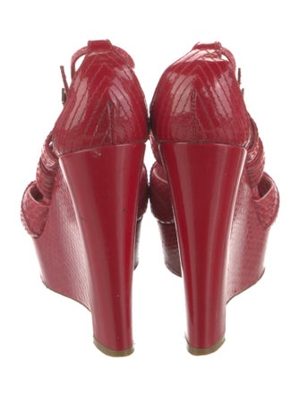 Christian Dior Snakeskin Slingback Sandals