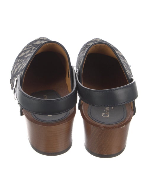 Christian Dior Oblique Jacquard Canvas Slingback Flats