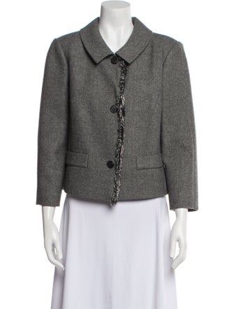 Christian Dior Wool Printed Evening Jacket