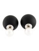 Christian Dior Faux Pearl & Resin Tribales Stud Earrings