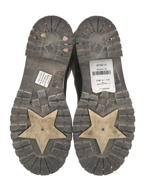 Christian Dior Canvas Moto Boots