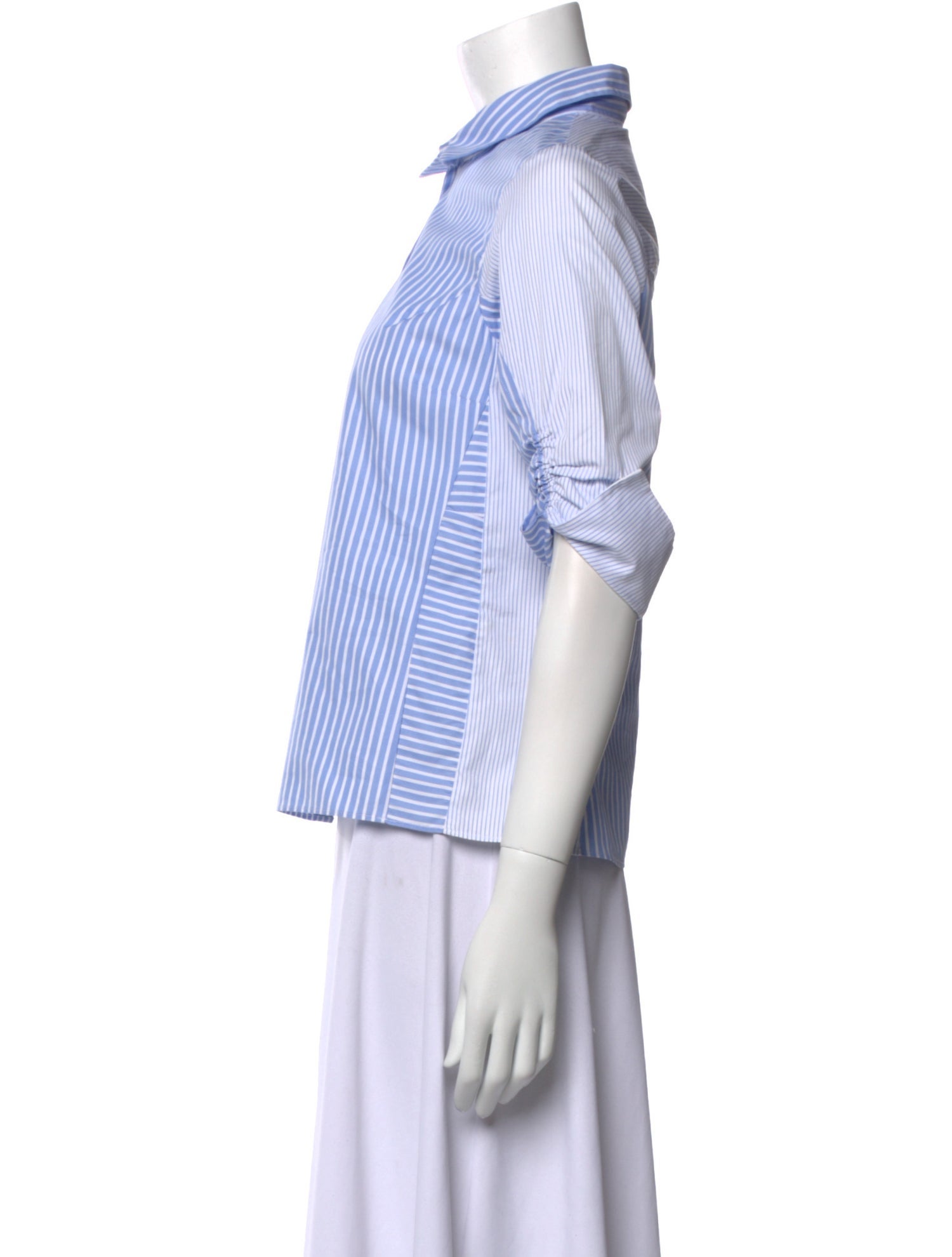 Christian Dior 2017 Striped Button-Up Top