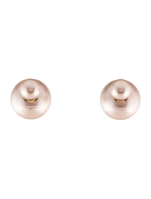 Christian Dior Faux Pearl Tribales Earrings