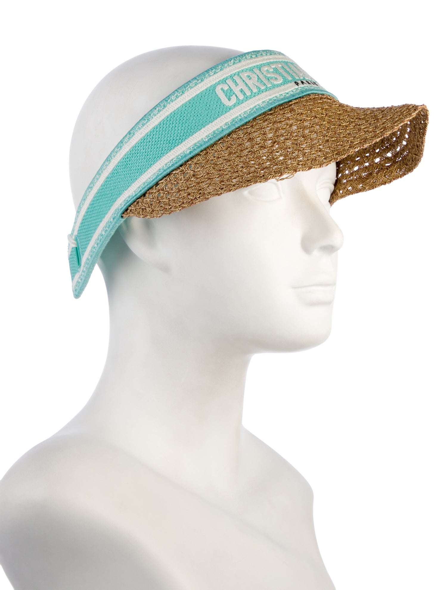 Christian Dior Straw Visor