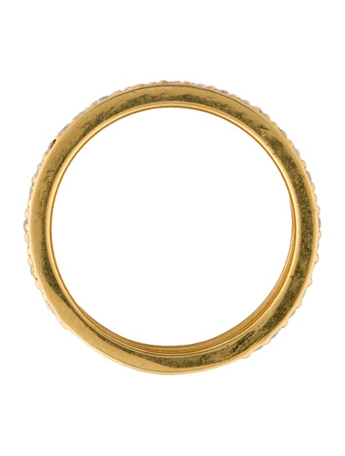 Christian Dior Enamel & Crystal Code RIng Set Of 3