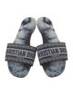 Christian Dior Canvas Printed Slides