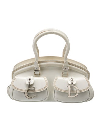 Christian Dior Leather Top Handle Bag
