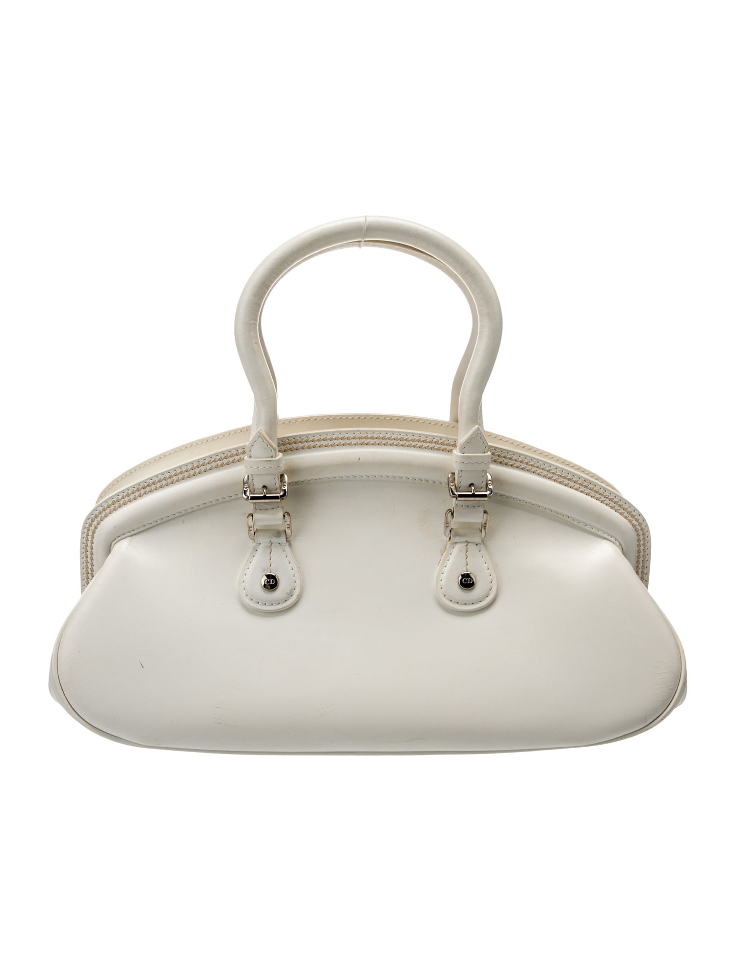 Christian Dior Leather Top Handle Bag