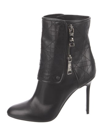 Christian Dior Cannage Pattern Leather Boots