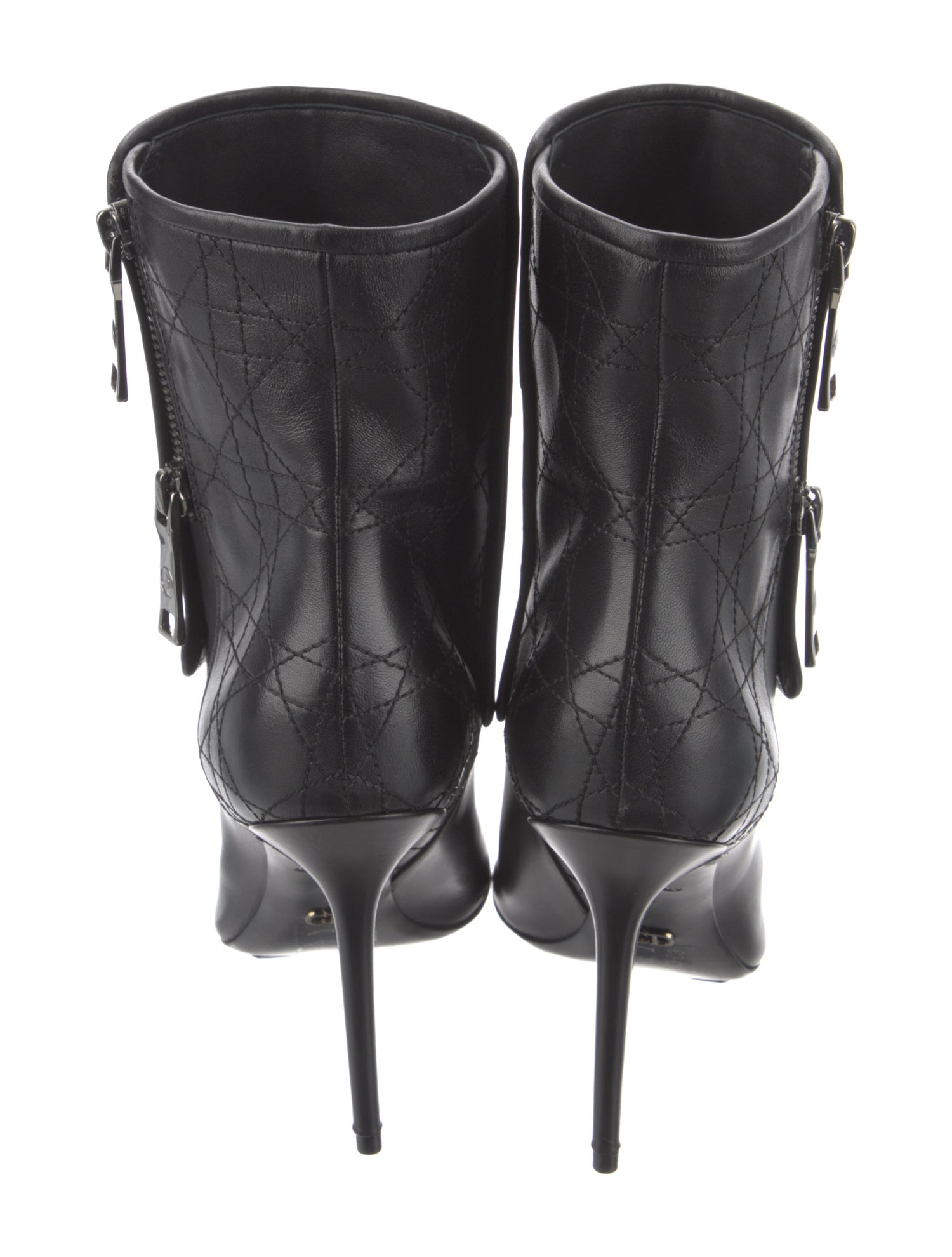 Christian Dior Cannage Pattern Leather Boots