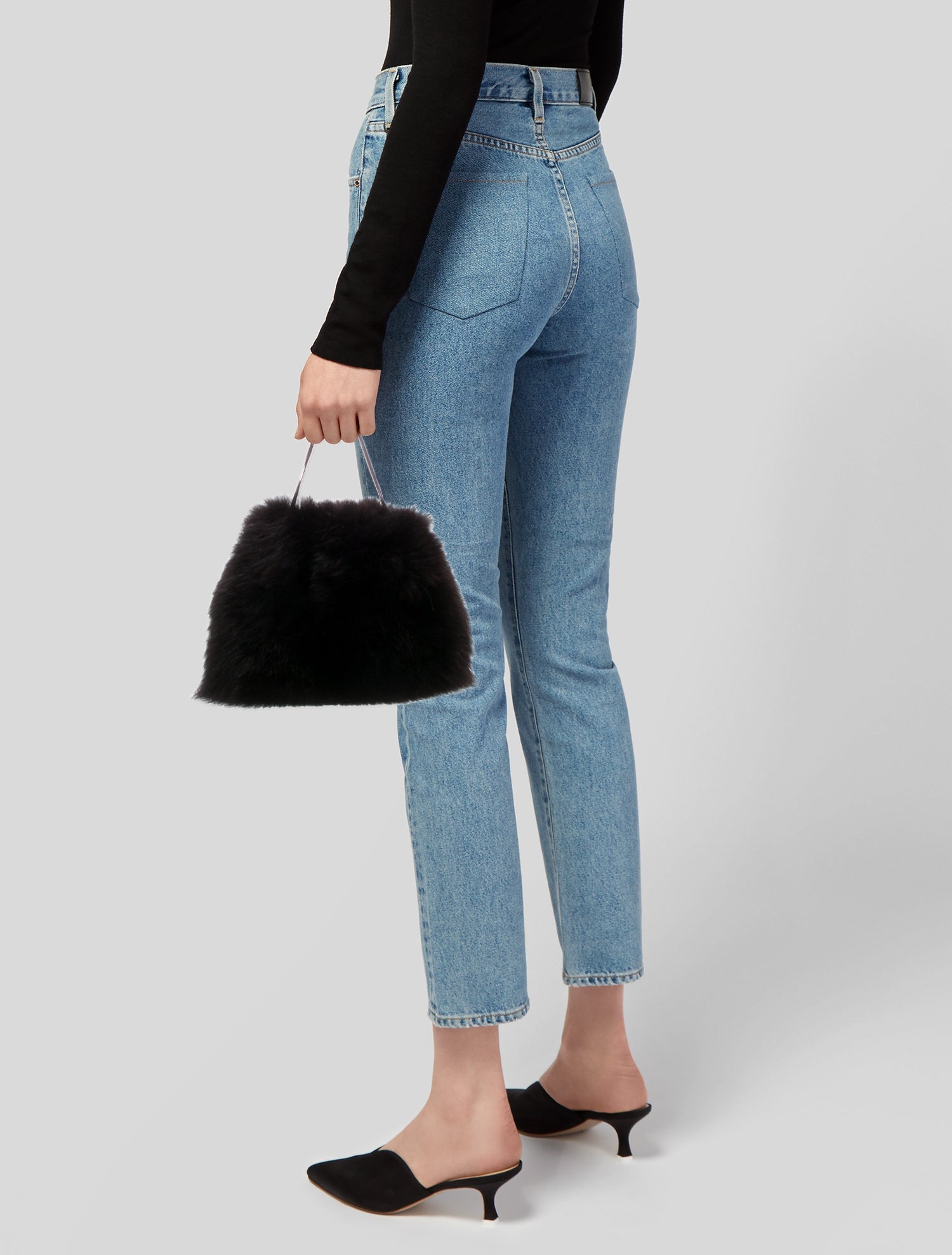 Christian Dior Fur Top Handle Bag