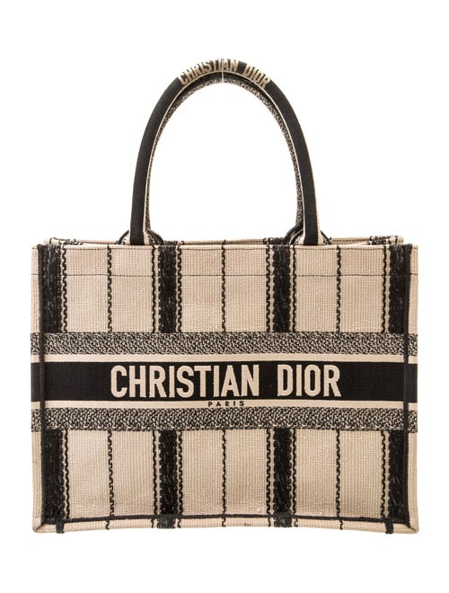 Christian Dior Straw Top Handle Bag Medium