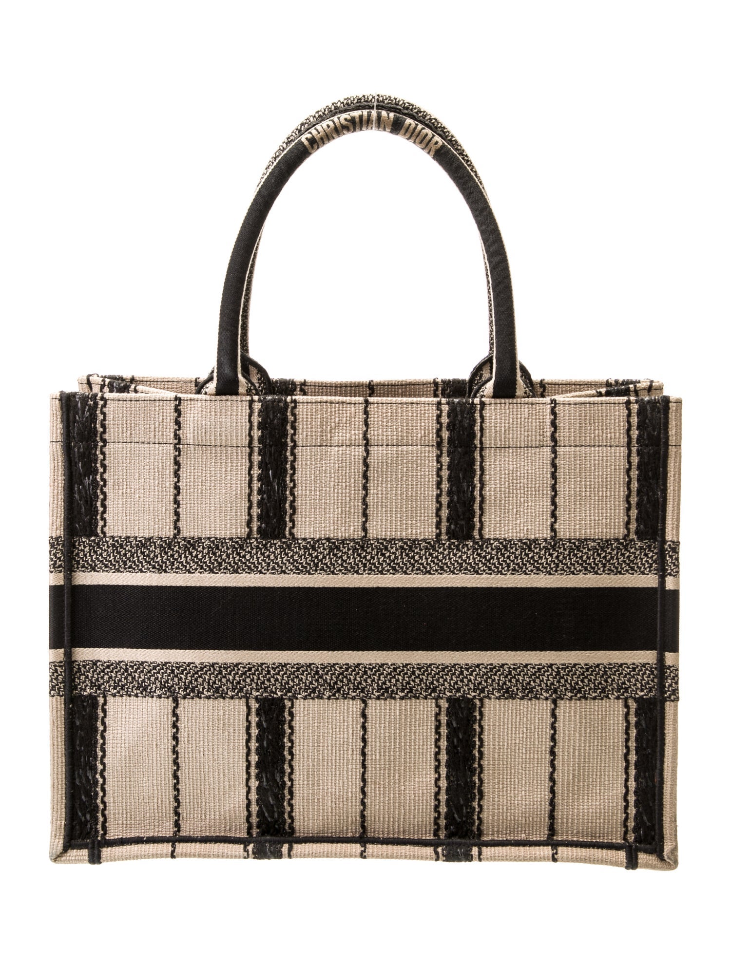 Christian Dior Straw Top Handle Bag Medium