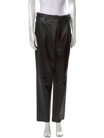 Christian Dior Leather Straight Leg Pants