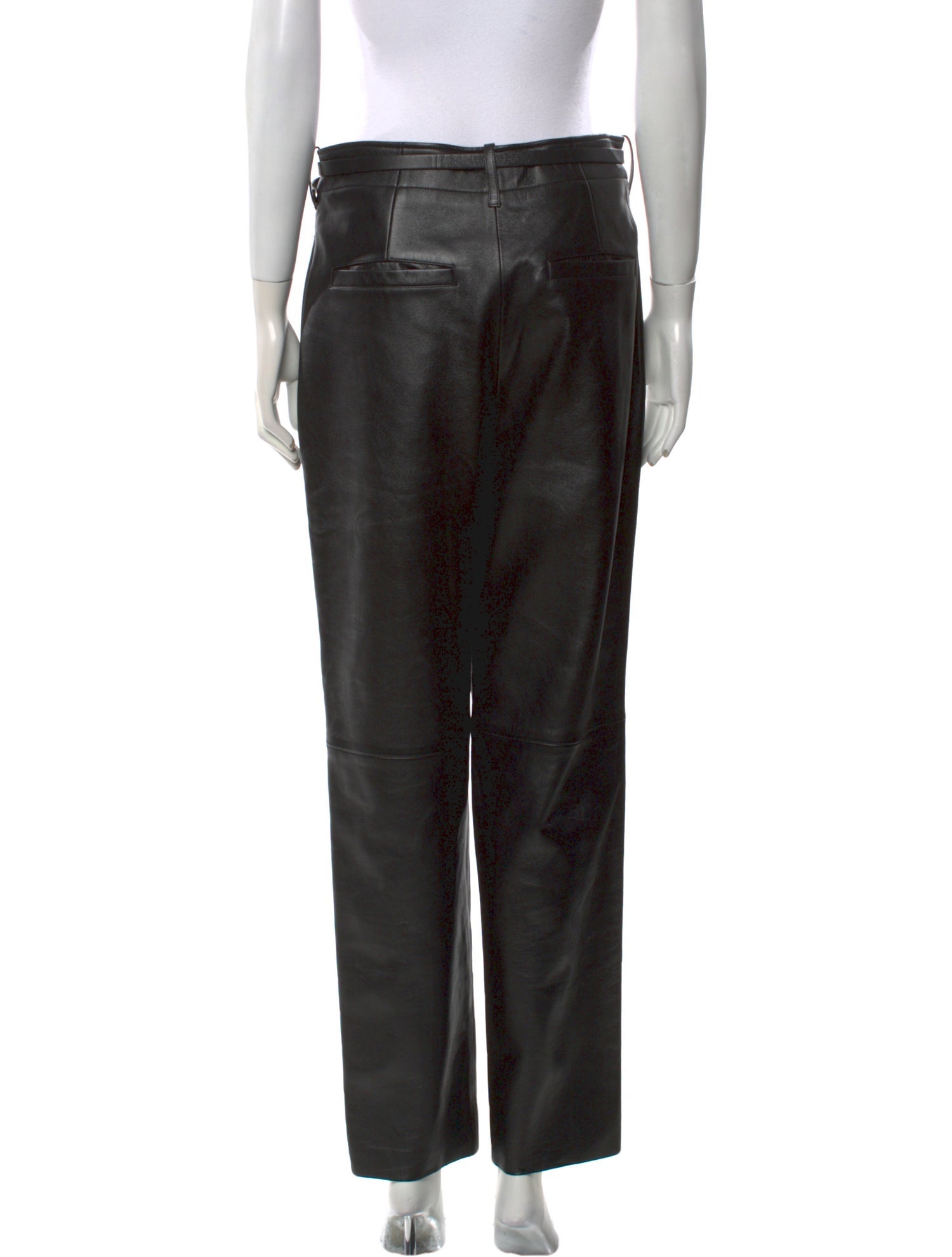 Christian Dior Leather Straight Leg Pants