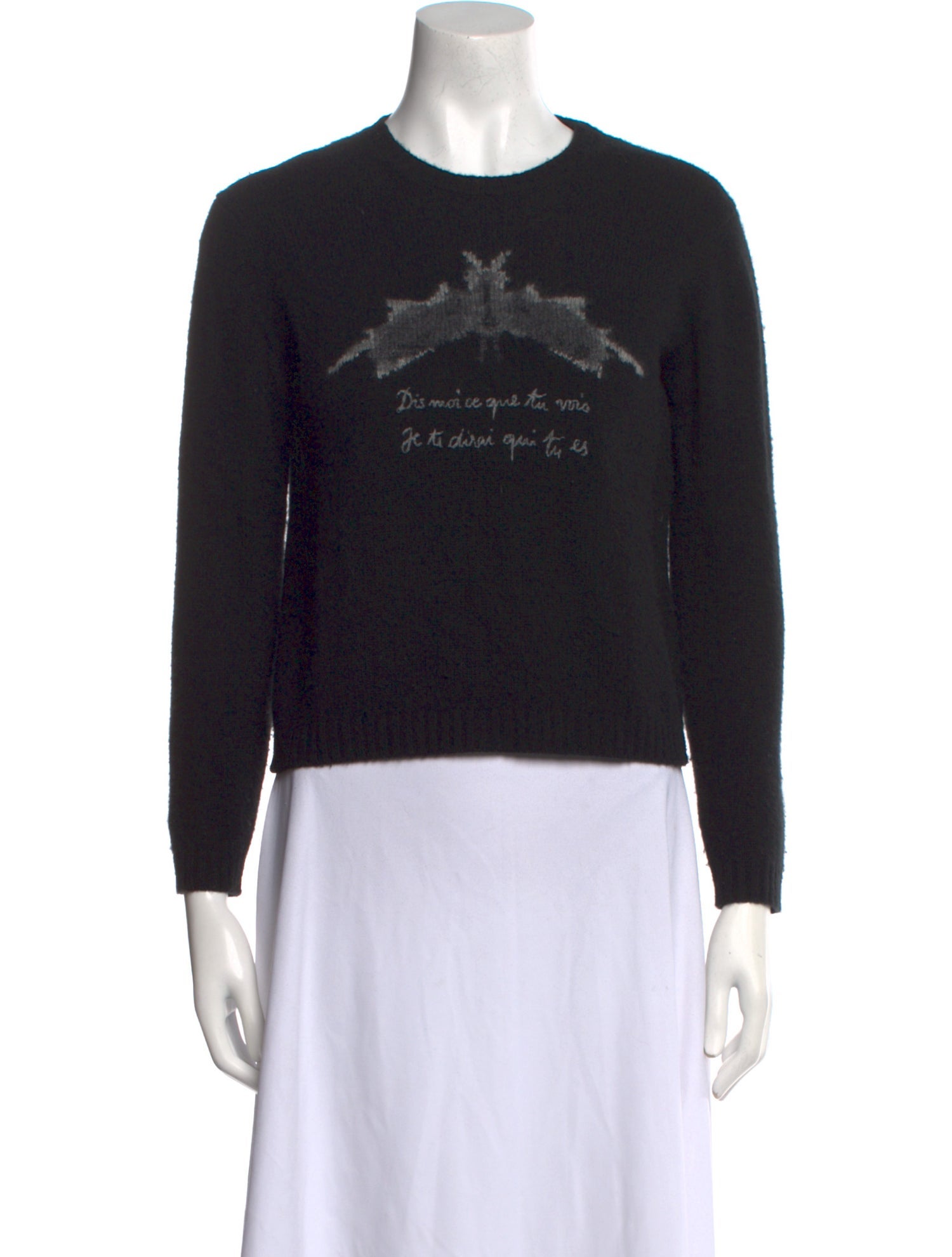 Christian Dior Cashmere Graphic Print Sweater