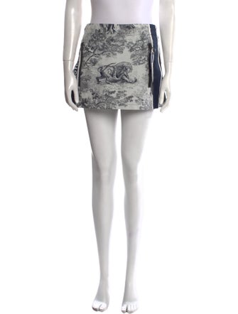 Christian Dior Graphic Print Mini Skirt