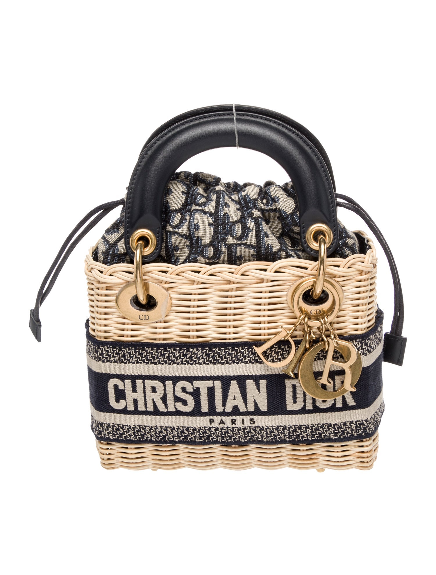 Christian Dior Oblique Jacquard Lady Dior Mini 2022