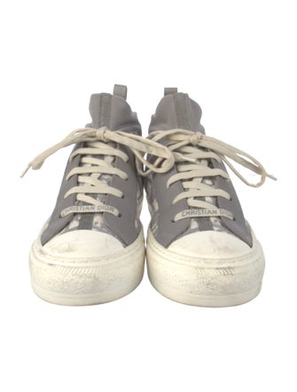 Christian Dior Walk' n' Dior Oblique Grey Mid Sneakers