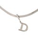 Christian Dior Crystal D Pendant Necklace