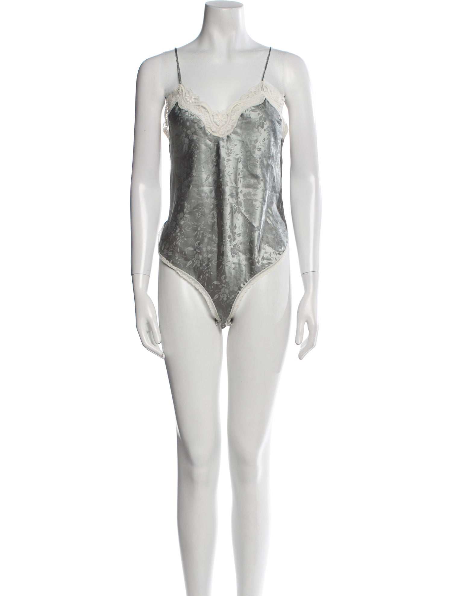 Christian Dior Vintage Lace Trim Embellishment Pajamas