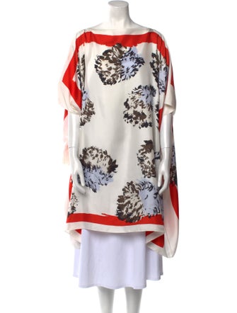 Christian Dior Silk Floral Print Tunic