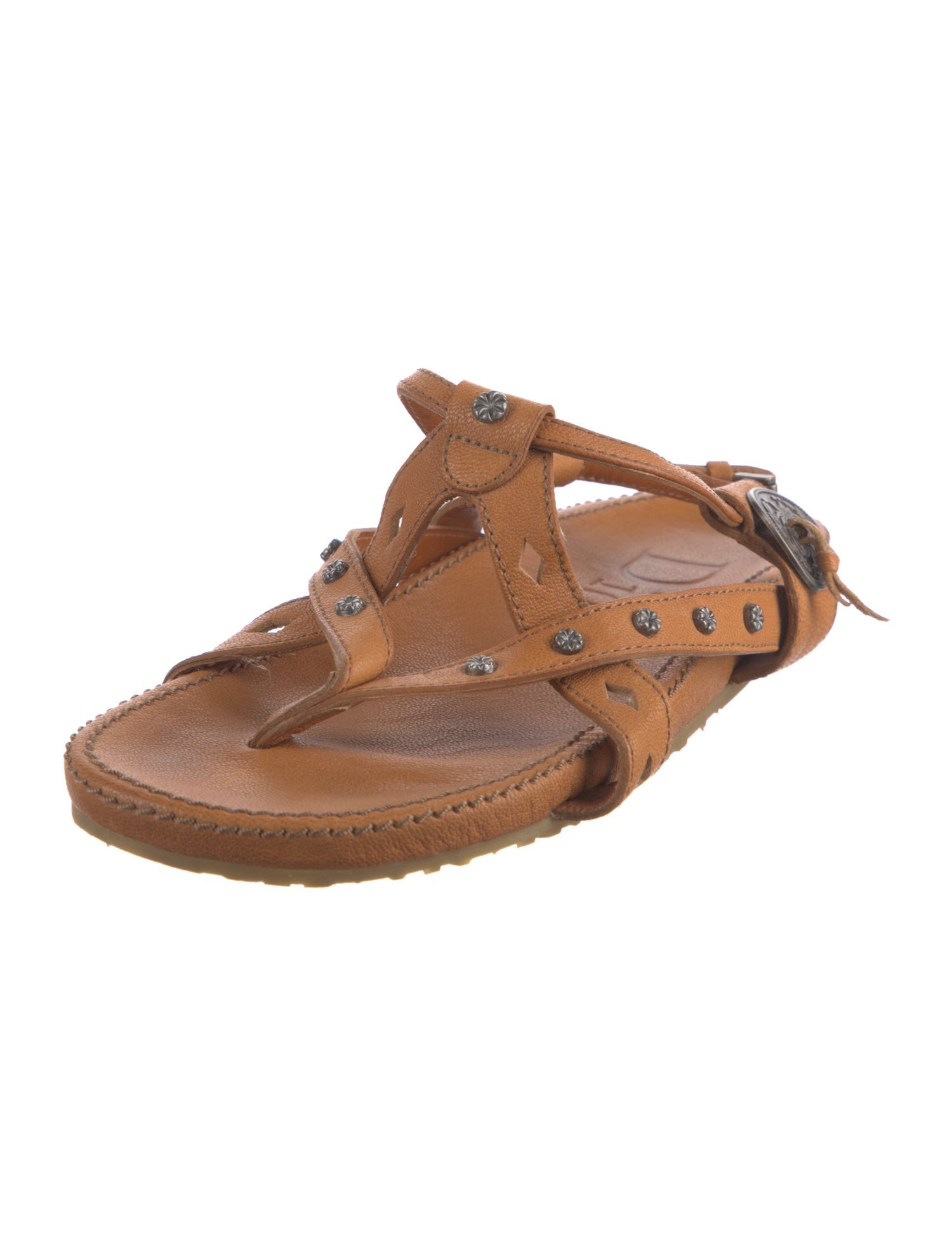 Christian Dior Leather Lasercut Accents Slides