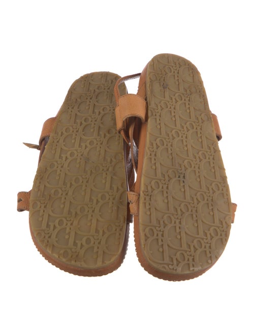 Christian Dior Leather Lasercut Accents Slides